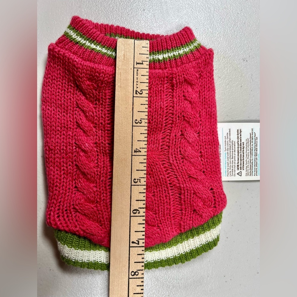 Martha Stewart Pets Fashion Dog Apparel cable Knit. Small - Picture 6 of 10